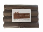 WORKI NA ŚMIECI 120L BRĄZOWE NADRUK "BIO" 4 X ROLKA 25 SZT