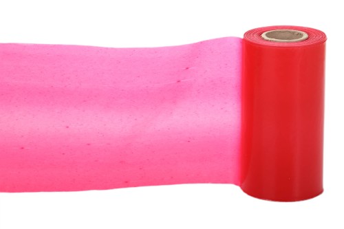czerwona taśma wysokie napięcie energetyka 20cm 0,08mm 100mb.JPG
